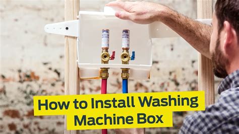 washing machine laundry box installation